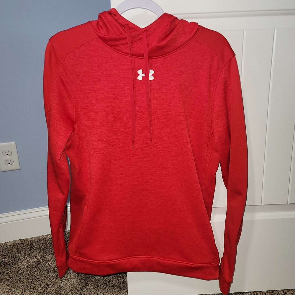 Womens Under Armour Small hoodie red/white
